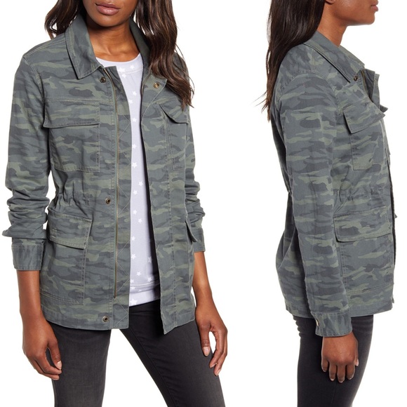 Caslon Camouflage Print Cotton Utility 